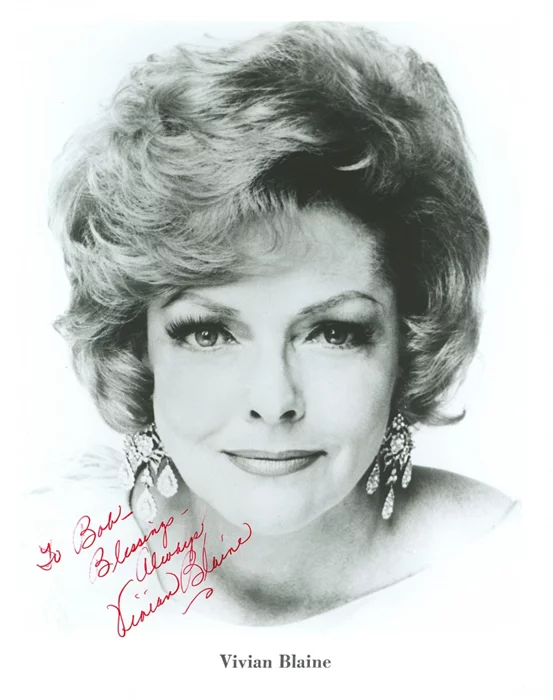 Vivian Blaine autograph