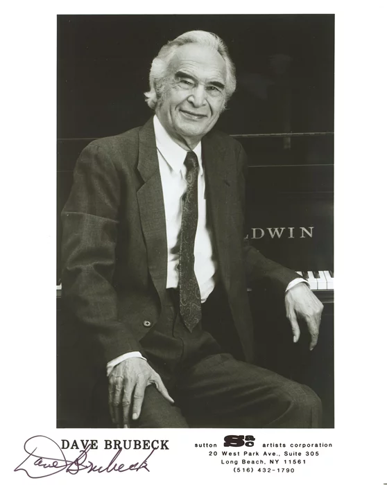 Dave Brubeck autograph