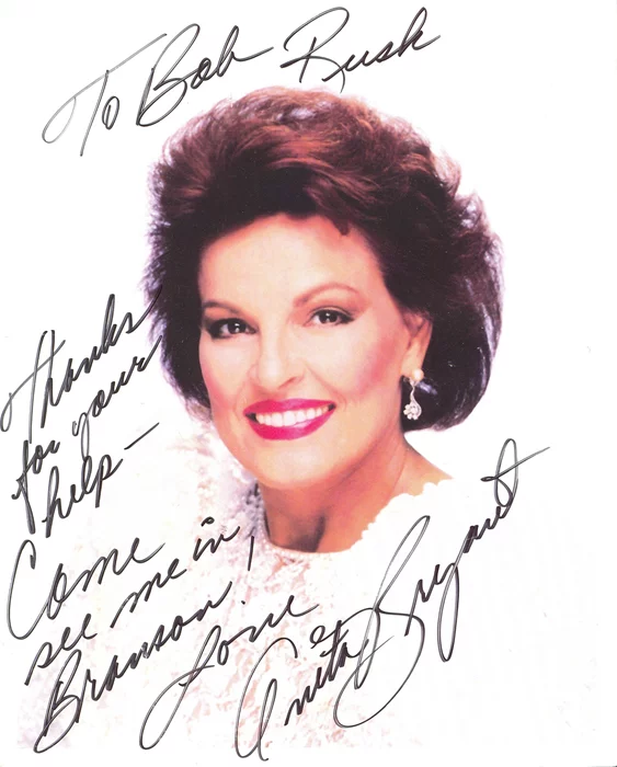 Anita Bryant autograph