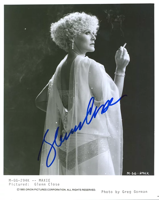 Glenn Close autograph
