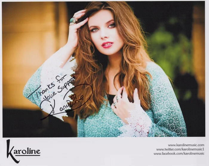 Karoline Rhett autograph