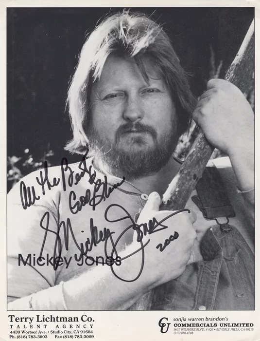 Mickey Jones autograph