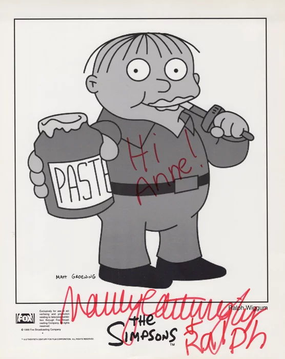 Nancy Cartwright autograph