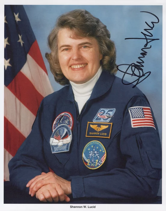 Shannon W. Lucid autograph