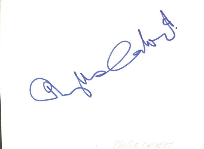 Phyllis Calvert autograph