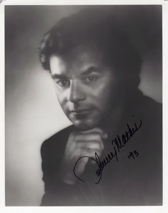Johnny Mathis autograph