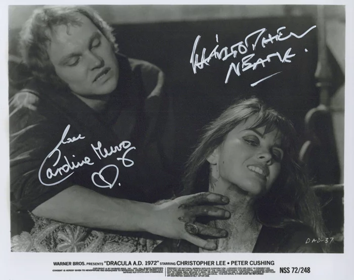 Dracula A.D. 1972  autograph