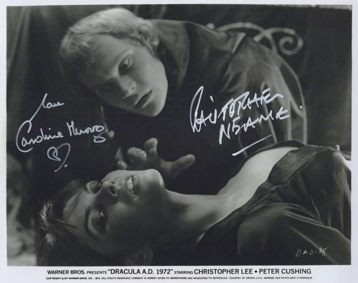 Dracula A.D. 1972  autograph