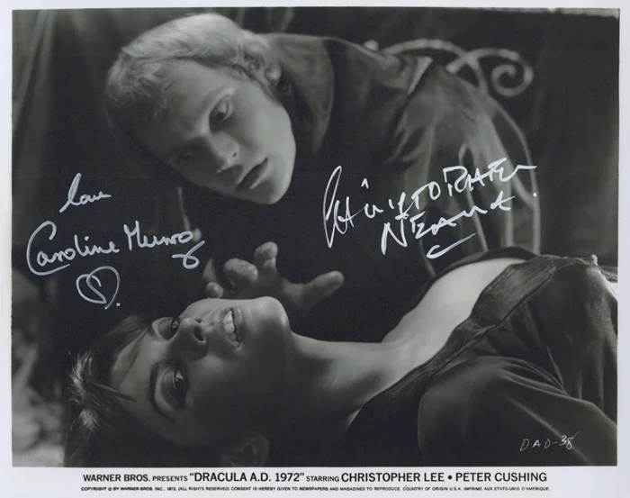 Dracula A.D. 1972  autograph