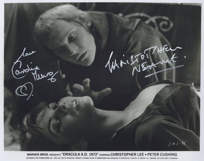 Dracula A.D. 1972  autograph