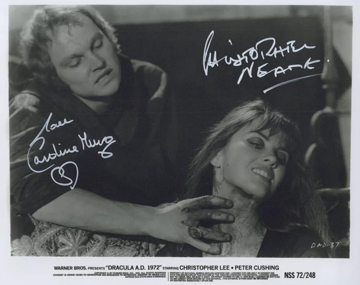 Dracula A.D. 1972  autograph