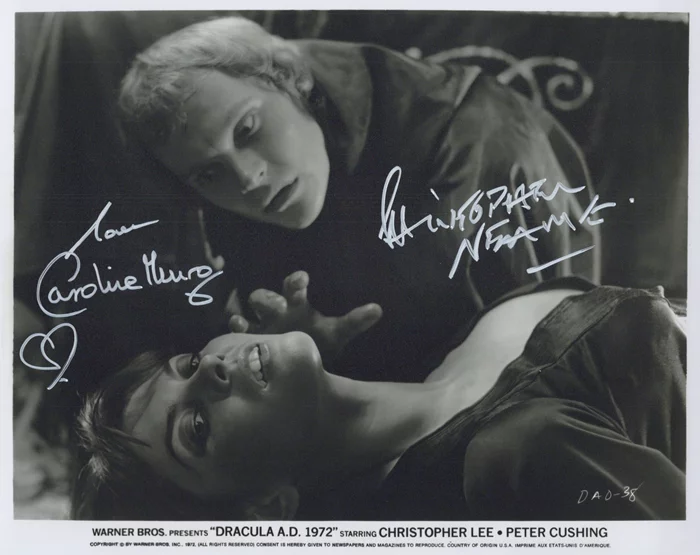 Dracula A.D. 1972  autograph