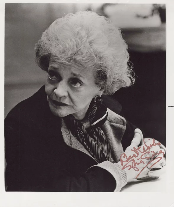 Sylvia Sidney autograph