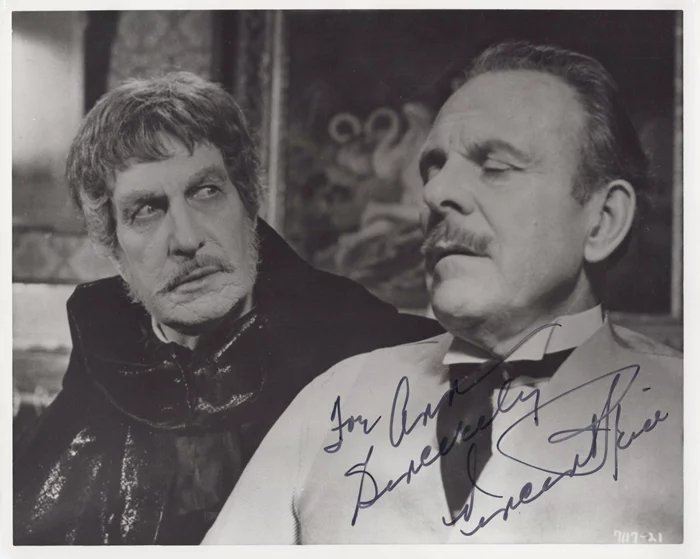 Vincent Price autograph