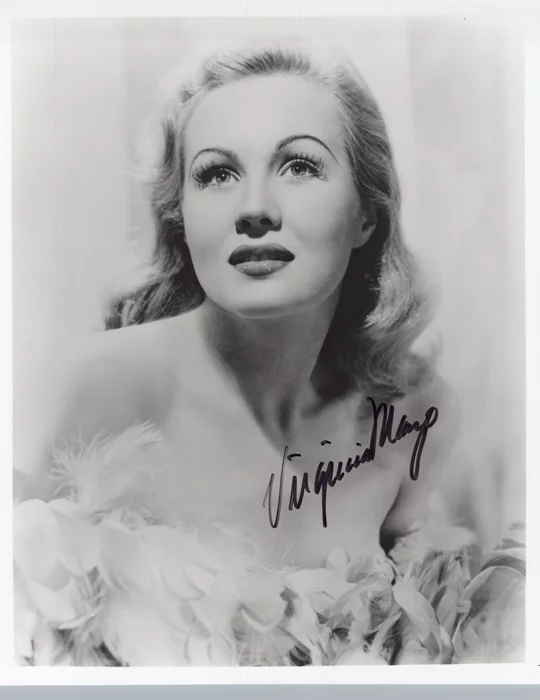 Virginia Mayo autograph