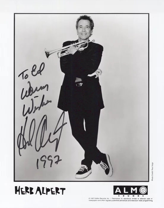 Herb Alpert autograph