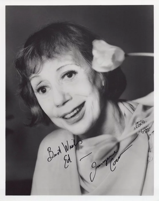 Imogene Coca autograph