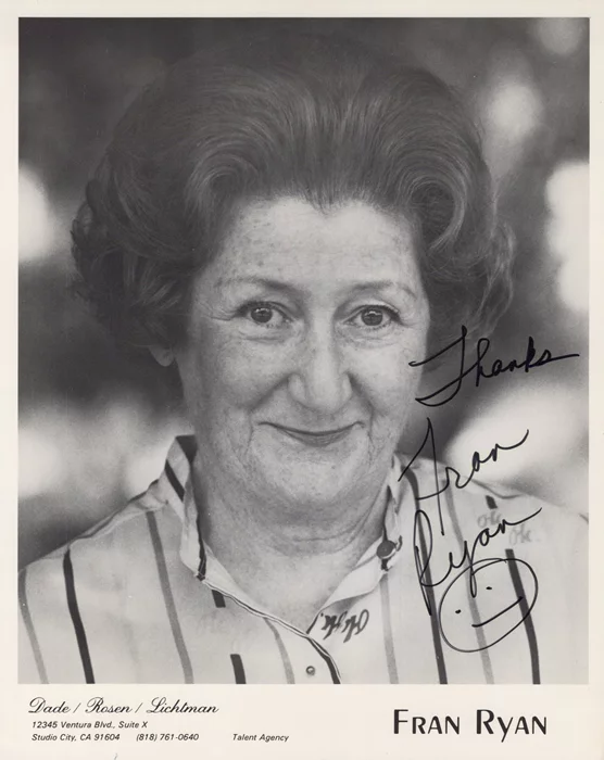 Fran Ryan autograph