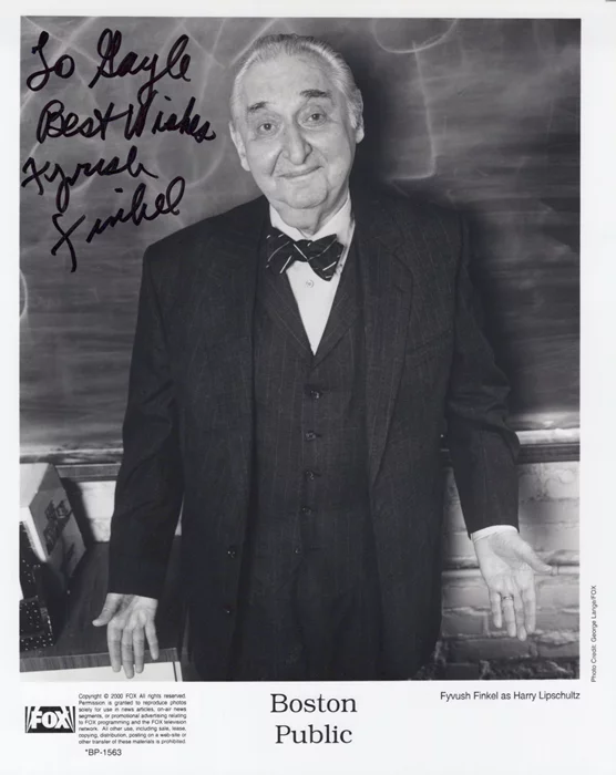 Fyvush Finkel autograph