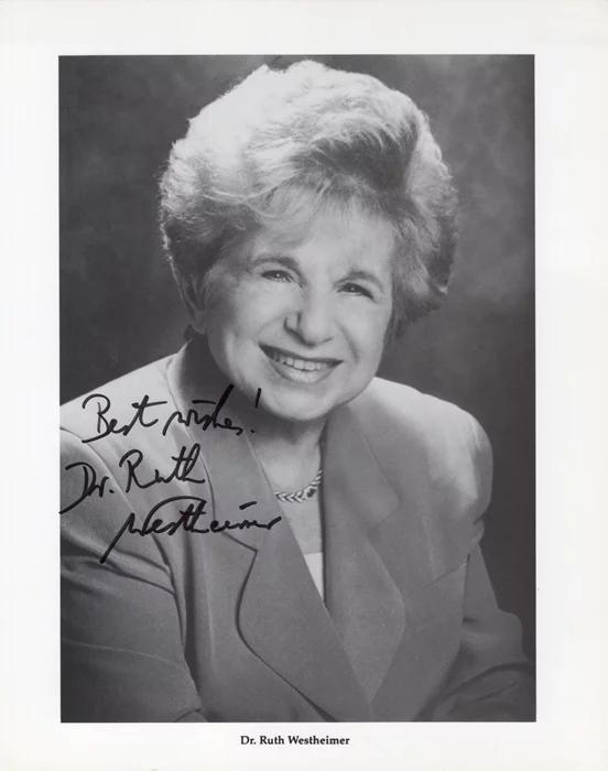 Dr. Ruth Westheimer autograph