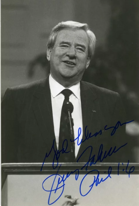 Jerry Falwell autograph