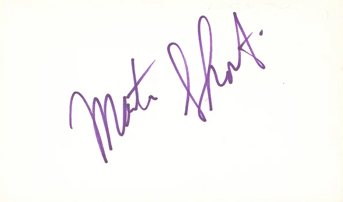 Martin Short autograph
