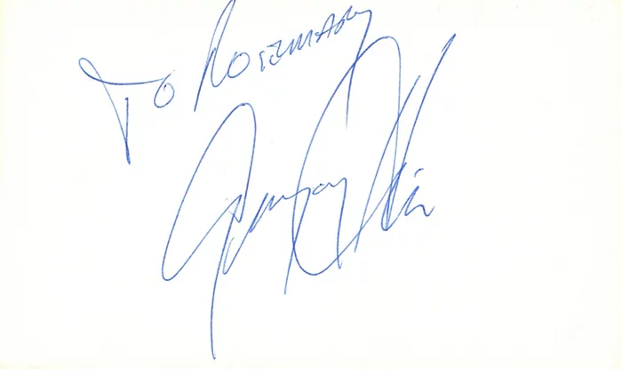 Gregory Hines autograph