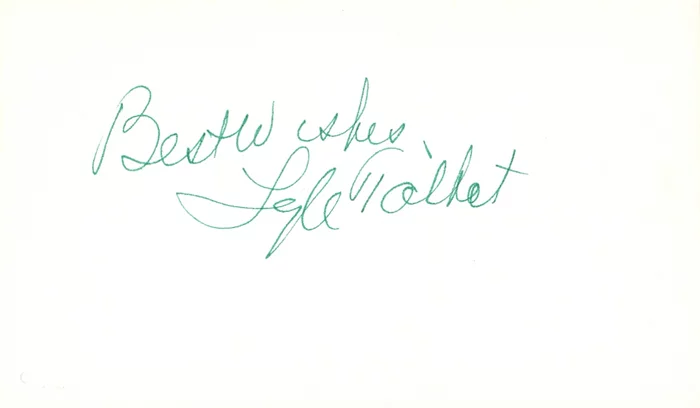 Lyle Talbot autograph