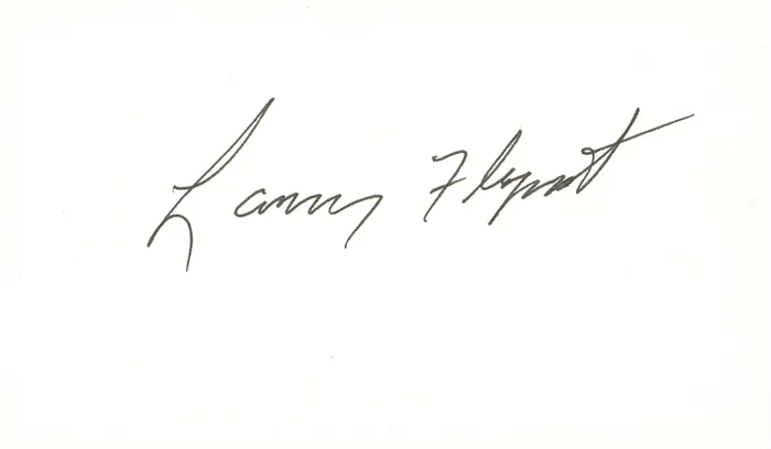 Larry Flynt autograph