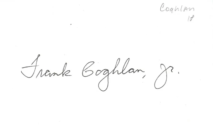Frank Coghlan Jr. autograph