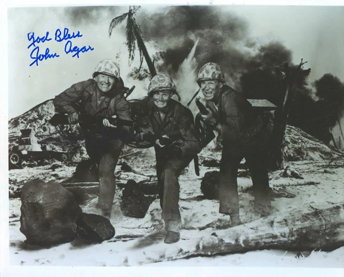 John Agar autograph