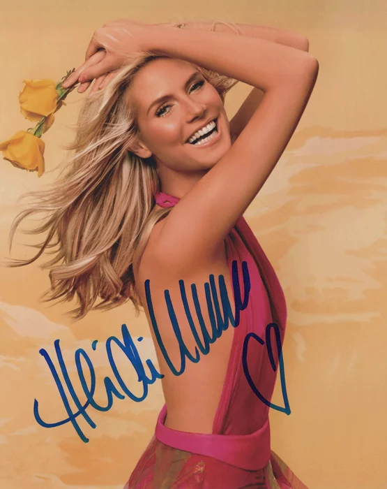 Heidi Klum autograph