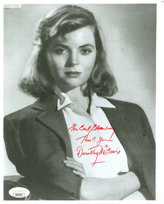 Dorothy McGuire autograph