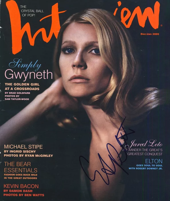 Gwyneth Paltrow autograph