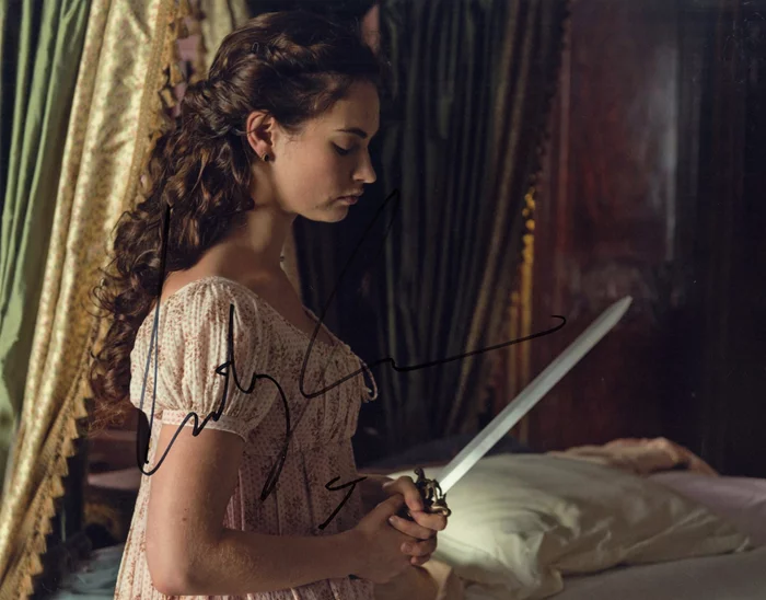 Lily James autograph