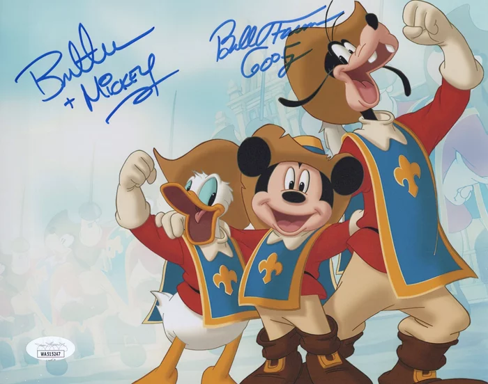 Mickey Mouse and Goofy autograph