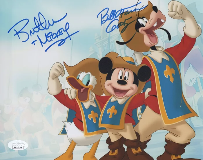 Mickey Mouse and Goofy autograph