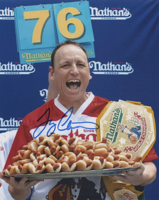 Joey Chestnut autograph