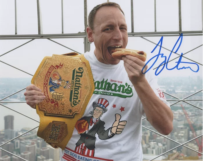 Joey Chestnut autograph