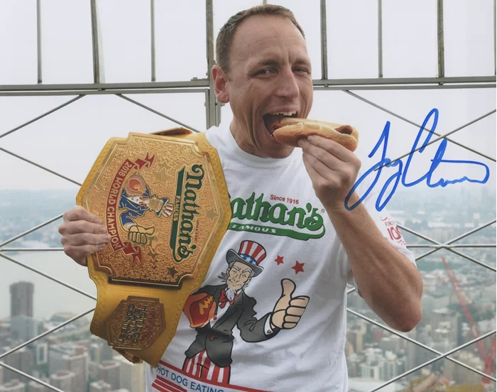 Joey Chestnut autograph