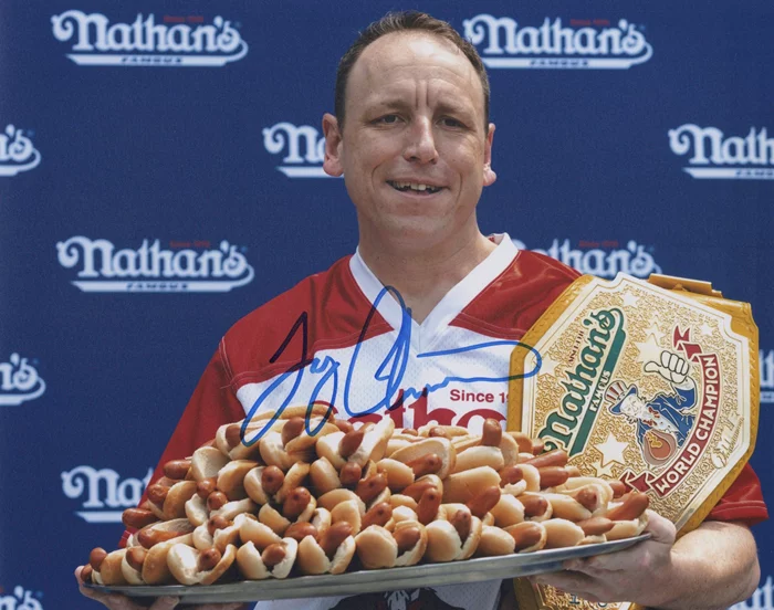 Joey Chestnut autograph