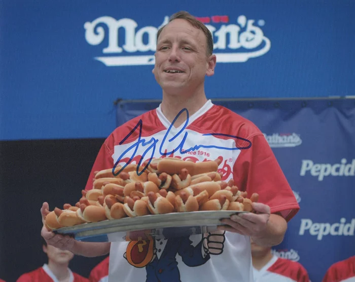 Joey Chestnut autograph