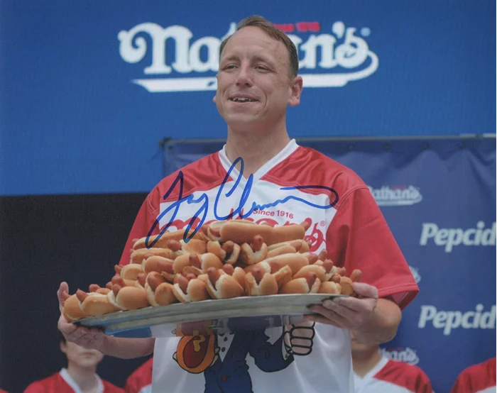 Joey Chestnut autograph