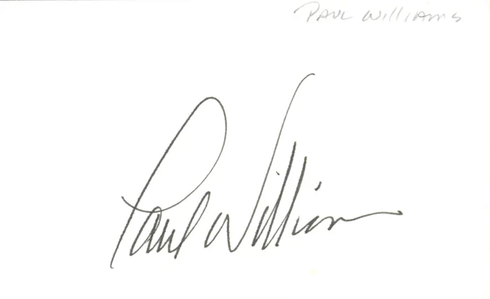 Paul Williams autograph
