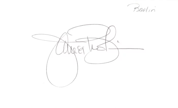 James Brolin autograph