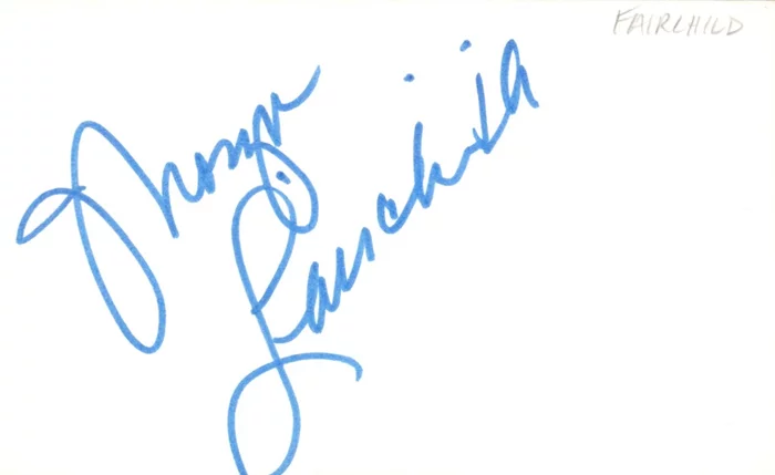 Morgan Fairchild autograph