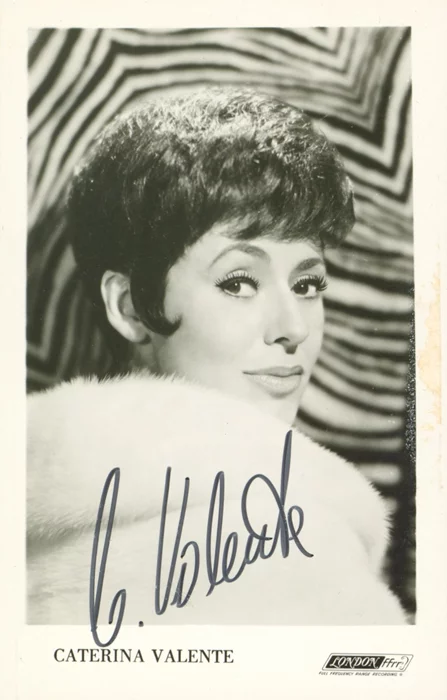 Caterina Valente autograph