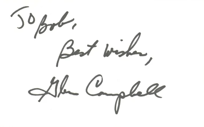 Glenn Campbell autograph