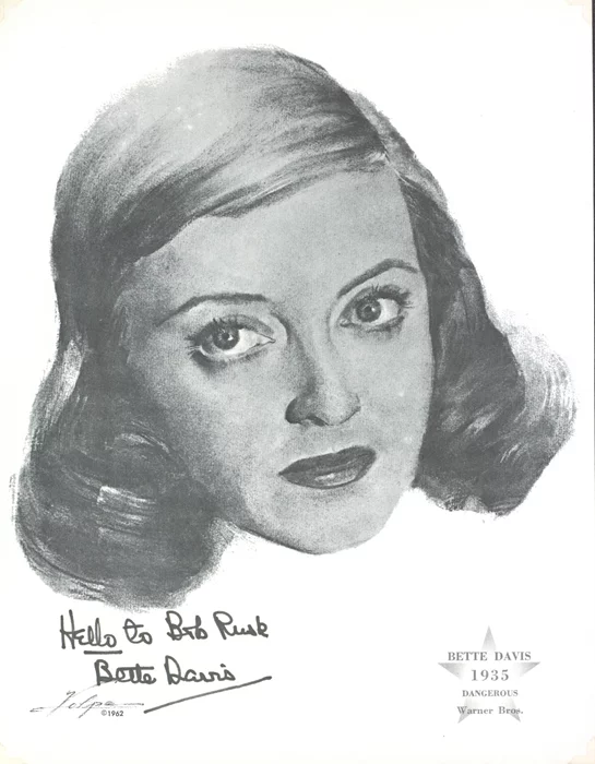 Bette Davis autograph