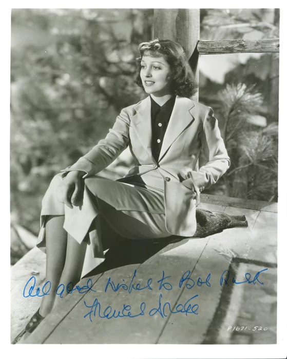 Frances Drake autograph